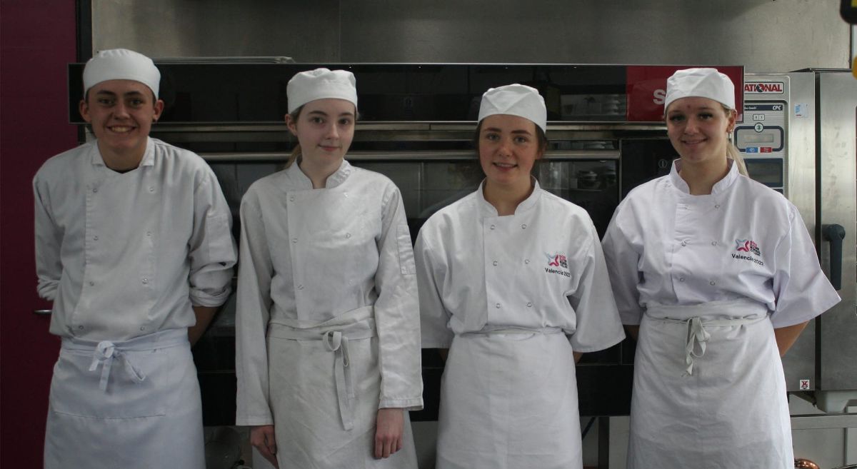 SERC Professional Bakery and Patisserie and Confectionery Students competing in WorldSkills Regional Heats